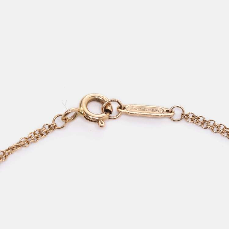 Pre Owned Tiffany & Co. Infinity 18k Yellow Gold Chain Bracelet
