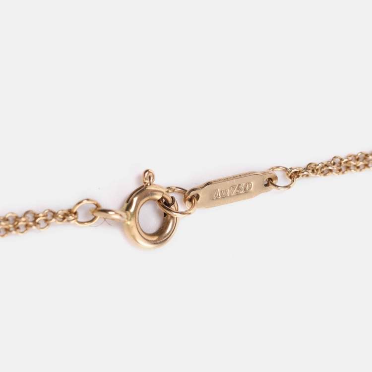 Pre Owned Tiffany & Co. Infinity 18k Yellow Gold Chain Bracelet