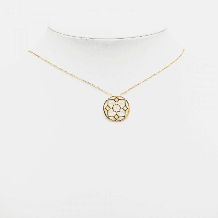 Pre Owned Paloma Picasso 18K Yellow Gold Marrakesh Pendant Necklace