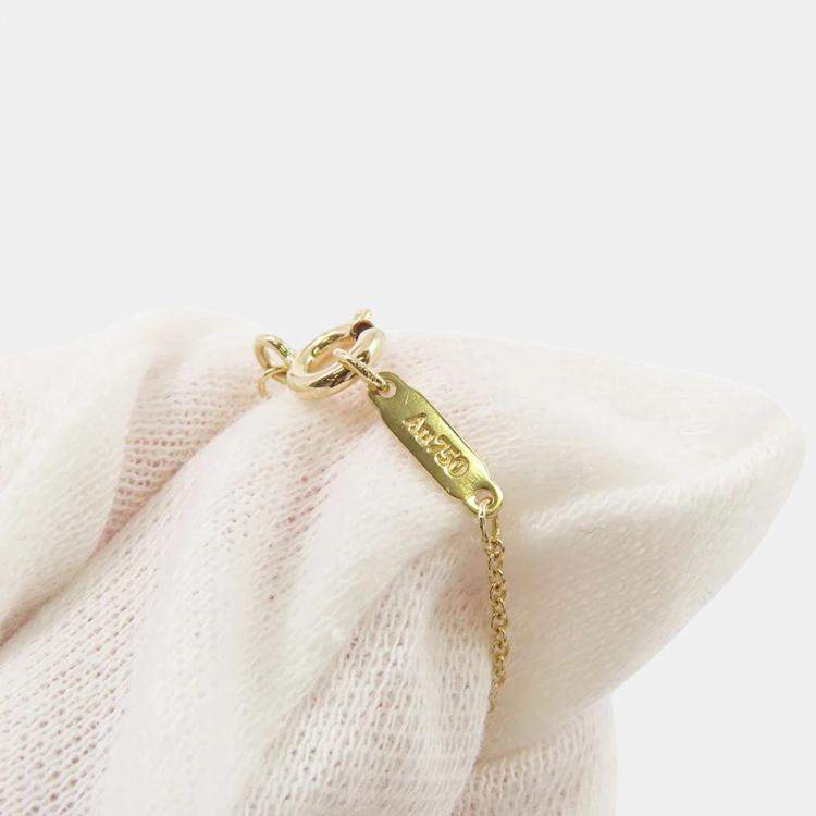 مملوكة مسبقًا Tiffany & Co. Crown Key Diamond 18K Yellow Gold Pendant Necklace