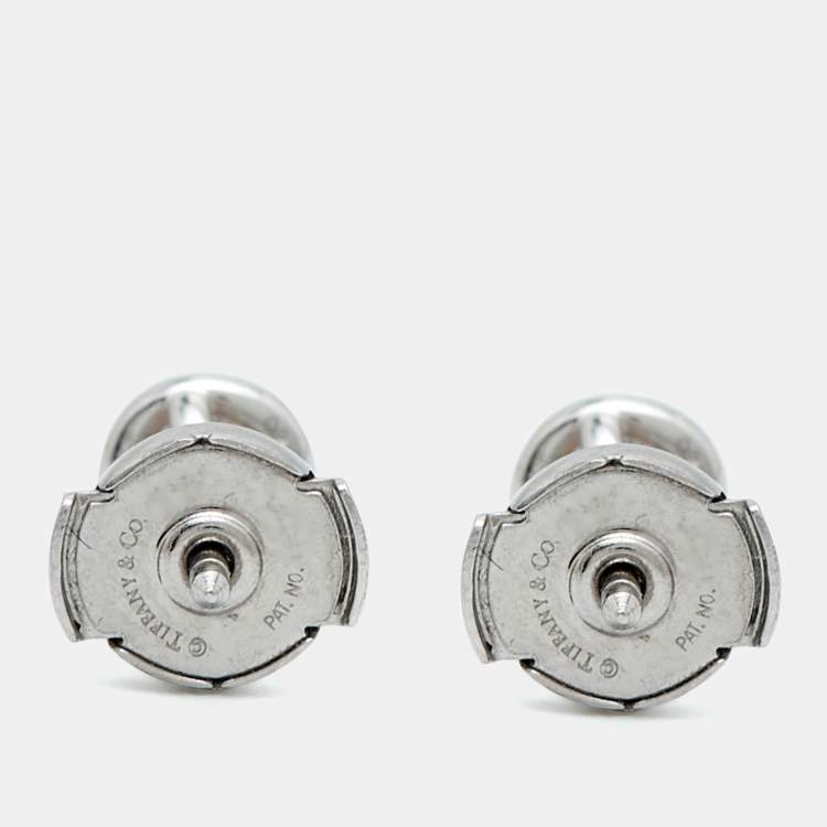 Pre Owned Tiffany & Co. Diamond by the Yard Platinum Earrings