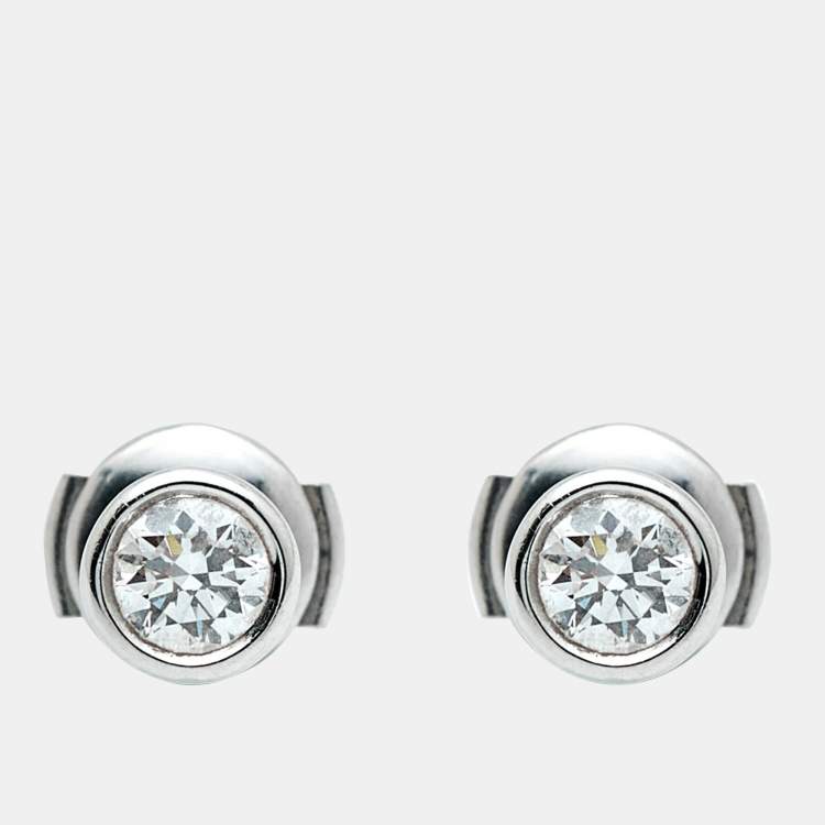 Pre Owned Tiffany & Co. Diamond by the Yard Platinum Earrings