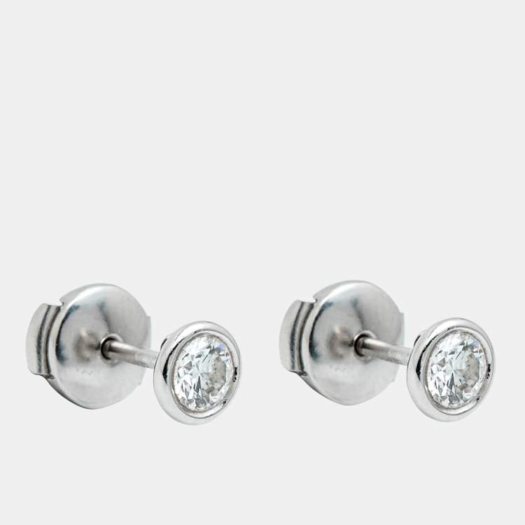 Pre Owned Tiffany & Co. Diamond by the Yard Platinum Earrings