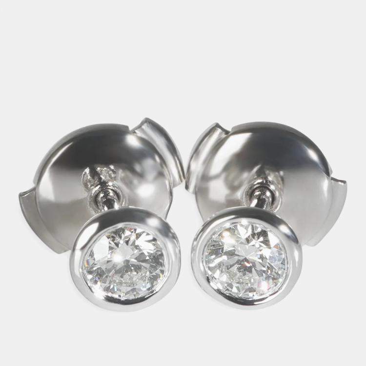 Pre Owned Tiffany & Co. Platinum Diamond Elsa Peretti Diamond By The Yard Earrings
