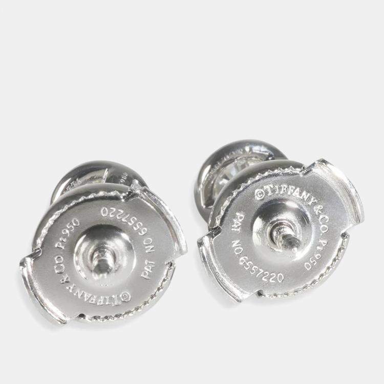 Pre Owned Tiffany & Co. Platinum Diamond Elsa Peretti Diamond By The Yard Earrings