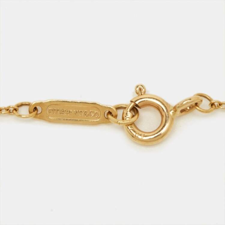 Pre Owned Tiffany & Co. Crown 18k Yellow Gold Necklace