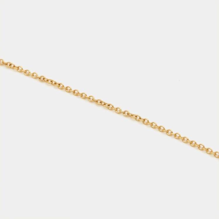 Pre Owned Tiffany & Co. Crown 18k Yellow Gold Necklace
