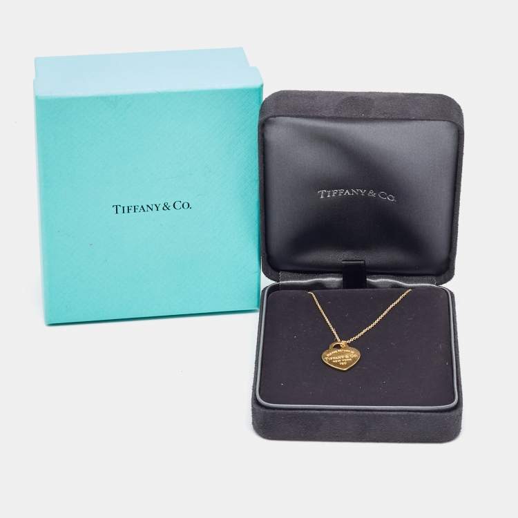 Pre Owned Tiffany & Co. Return To Tiffany 18k Yellow Gold Necklace