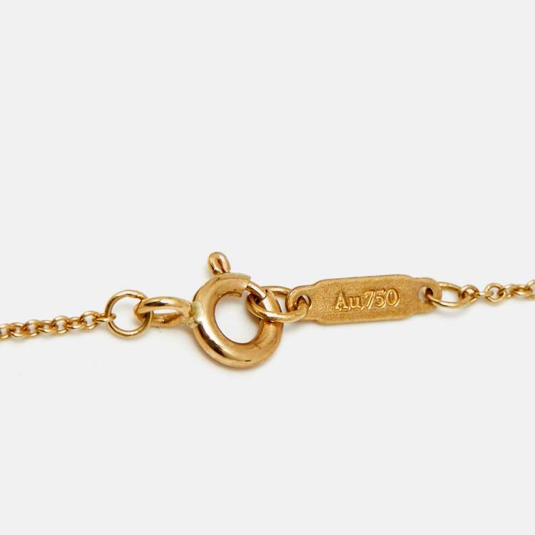 Pre Owned Tiffany & Co. Return To Tiffany 18k Yellow Gold Necklace