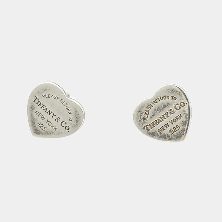 Pre Owned Tiffany & Co. Silver Return-to Earrings