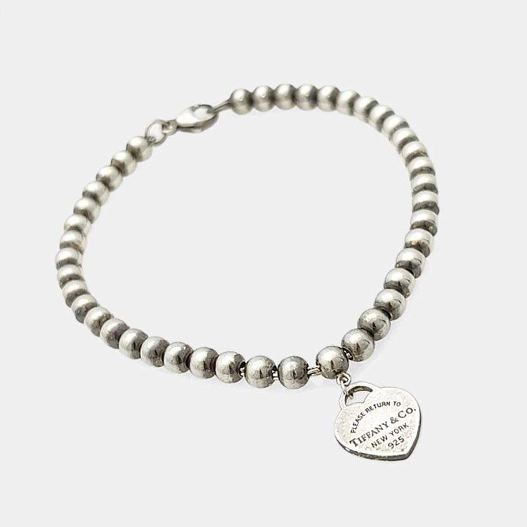 Pre Owned Tiffany & Co. Silver Return-to Bracelet