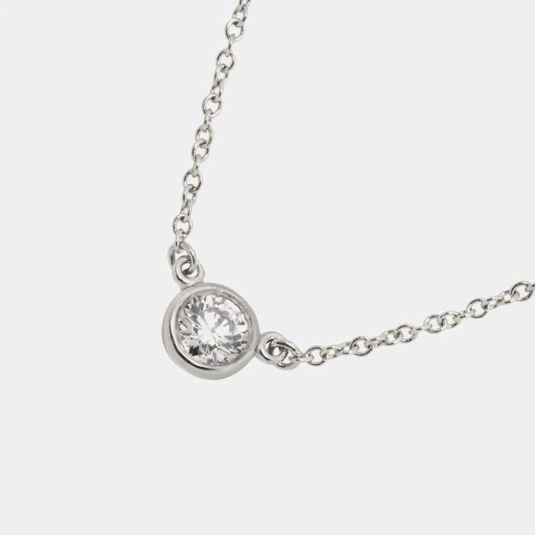 Pre Owned Tiffany & Co. By the Yard Platinum Diamond Necklace