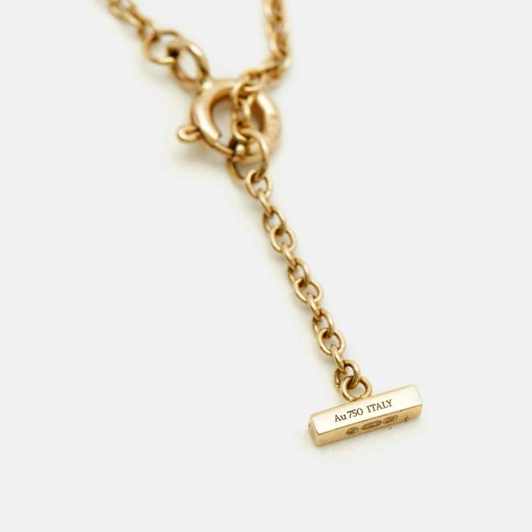 Pre Owned Tiffany & Co. T Smile 18K Yellow Gold Bracelet