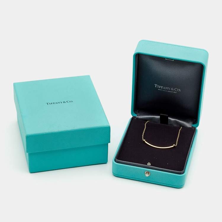 Pre Owned Tiffany & Co. T Smile 18K Yellow Gold Bracelet