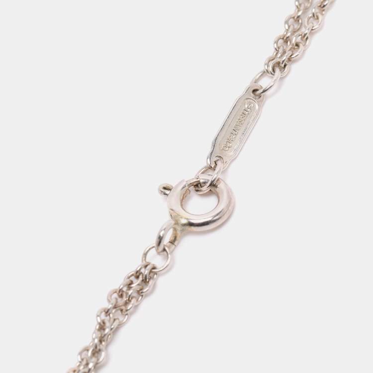 Pre Owned Tiffany & Co. Return To Tiffany Love Heart Tag Key Sterling Silver Bracelet