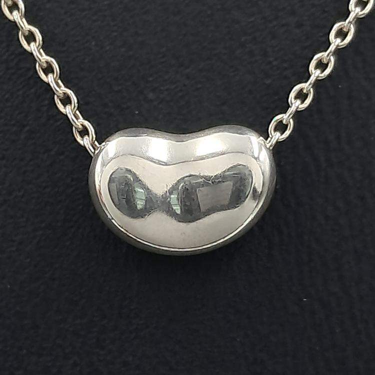 Pre Owned Tiffany & Co. Silver Bean Necklace