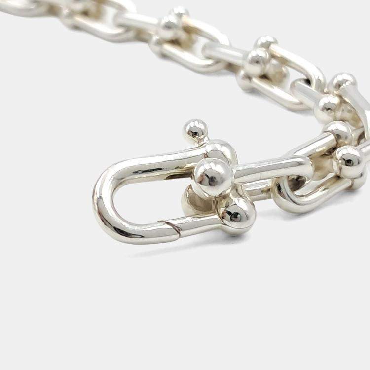 Pre Owned Tiffany & Co. Silver Hardware Link Bracelet