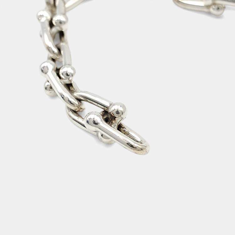 Pre Owned Tiffany & Co. Silver Hardware Link Bracelet