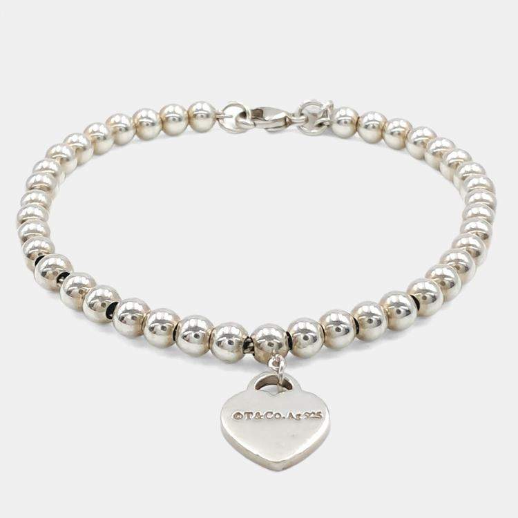 Pre Owned Tiffany & Co. Silver Return-To Bracelet