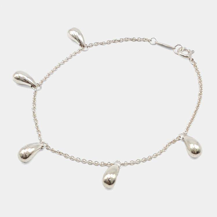 Pre Owned Tiffany & Co. Silver Teardrop Bracelet