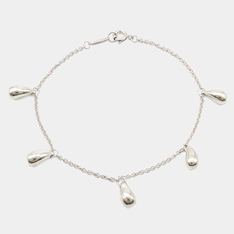 Pre Owned Tiffany & Co. Silver Teardrop Bracelet