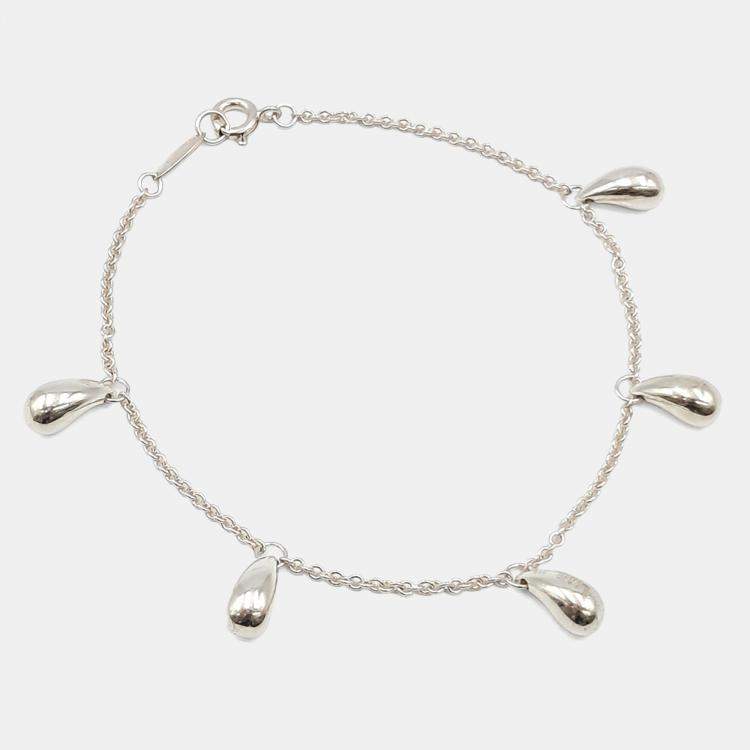 Pre Owned Tiffany & Co. Silver Teardrop Bracelet