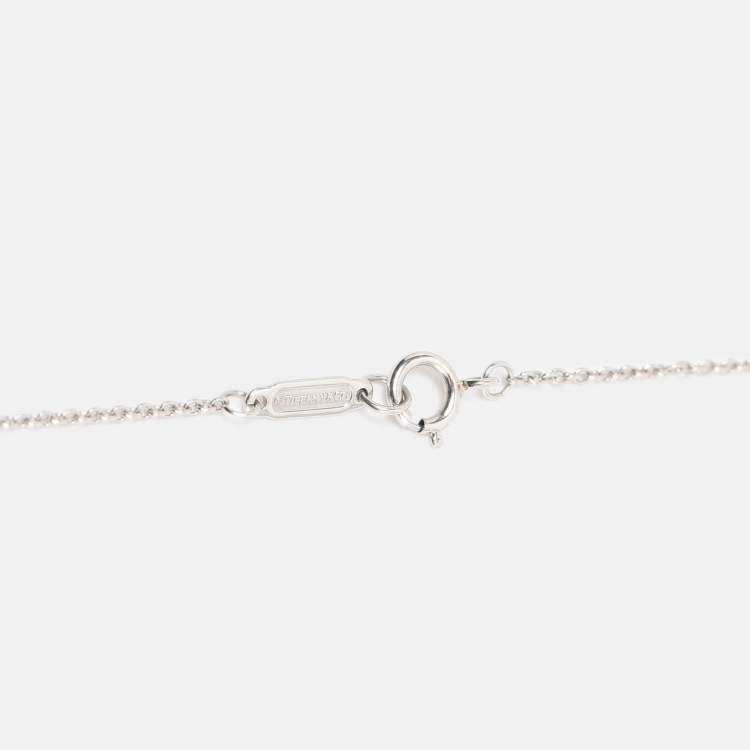 Pre Owned Tiffany & Co. Tiffany Victoria Diamond Platinum Necklace