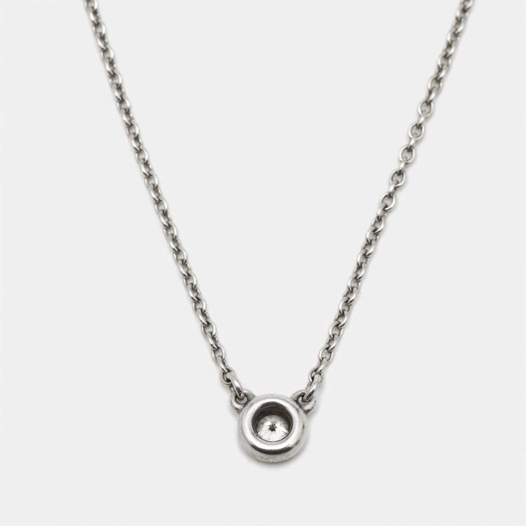 Pre Owned Tiffany & Co. Diamonds by the Yard Sterling Silver Necklace