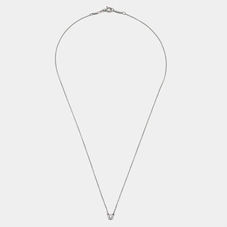 Pre Owned Tiffany & Co. Diamonds by the Yard Sterling Silver Necklace