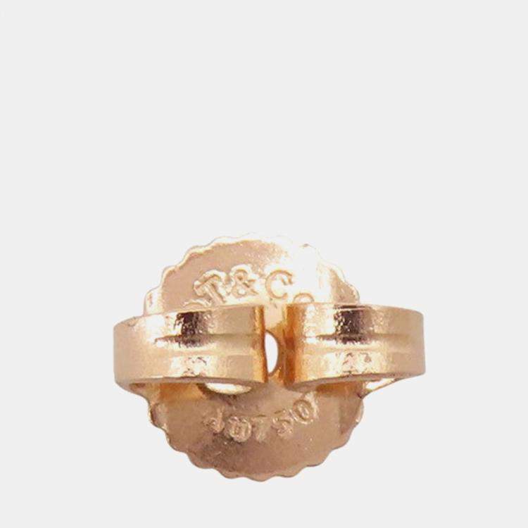 Pre Owned Tiffany & Co. T-Wire Bar 18K Pink Gold Earrings