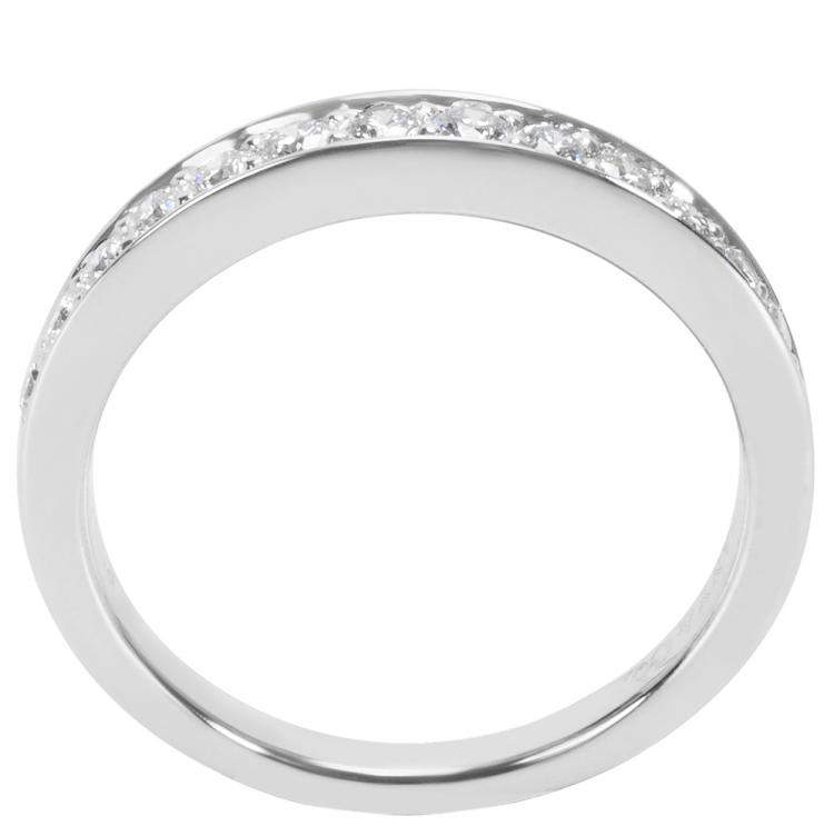 Pre Owned Tiffany & Co. 0.33 CTW Diamond Platinum Band Ring Size 48