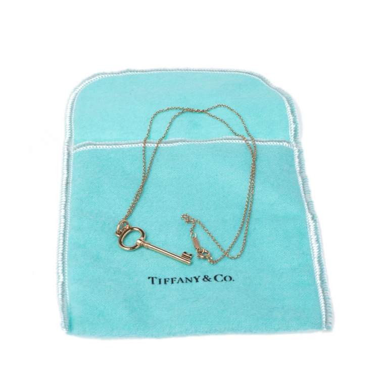 Pre Owned Tiffany & Co.Tiffany Keys 18K Rose Gold Pendant Necklace