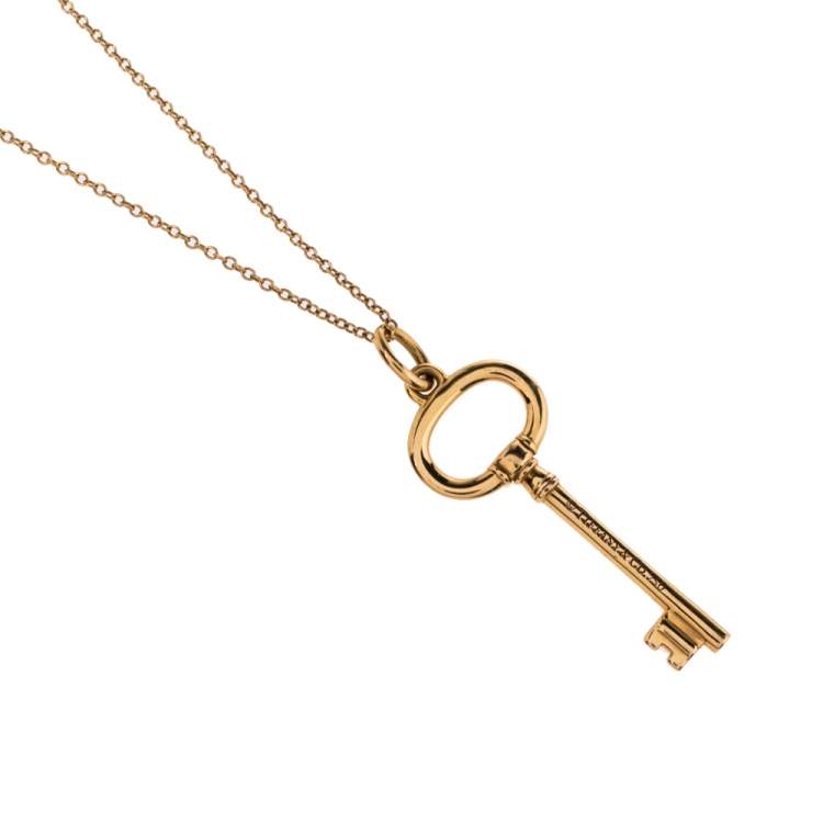 Pre Owned Tiffany & Co.Tiffany Keys 18K Rose Gold Pendant Necklace