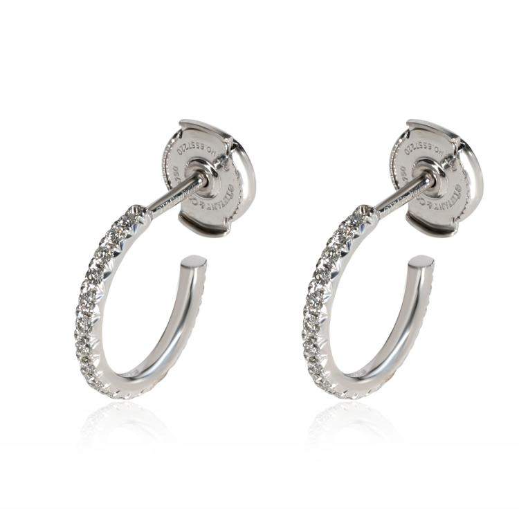 diamond hoop earrings tiffany