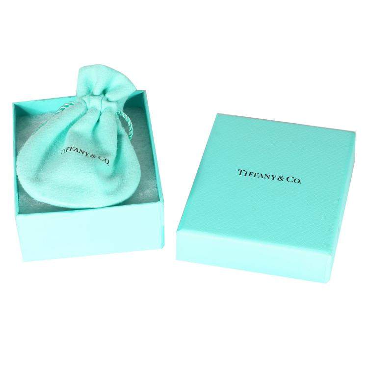 Pre Owned Tiffany & Co. Elsa Peretti Mesh Diamond 18K Rose Gold Necklace