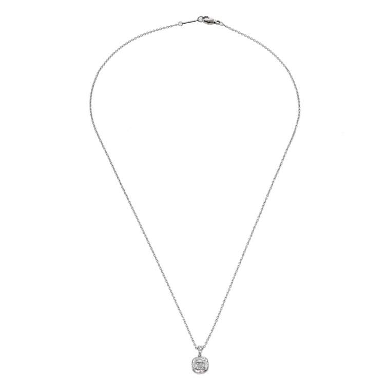 Pre Owned Tiffany & Co. Legacy Diamond Platinum Pendant Necklace