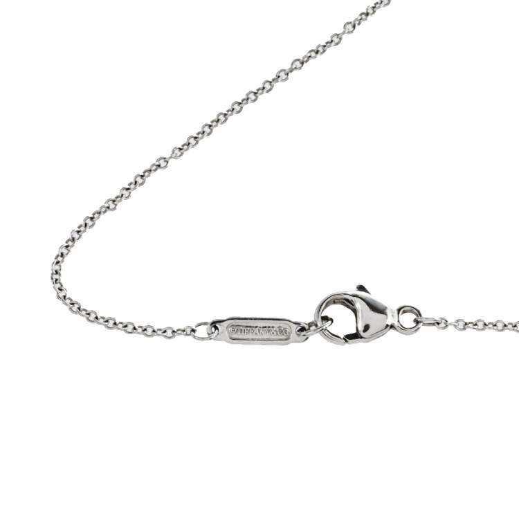 Pre Owned Tiffany & Co. Legacy Diamond Platinum Pendant Necklace