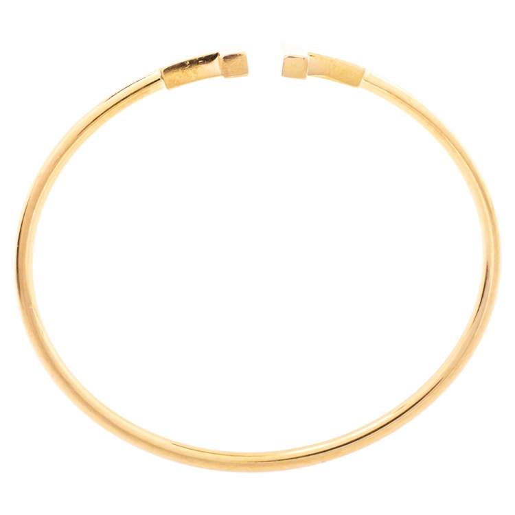 Pre Owned Tiffany & Co. T Wire 18K Rose Gold Bracelet
