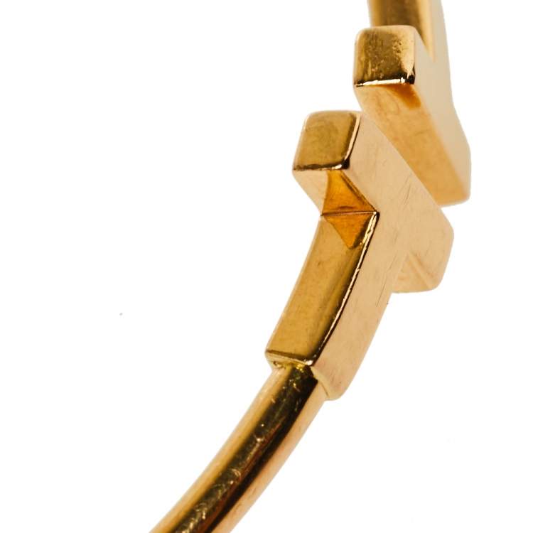 Pre Owned Tiffany & Co. Tiffany T Wire 18K Yellow Gold Bracelet