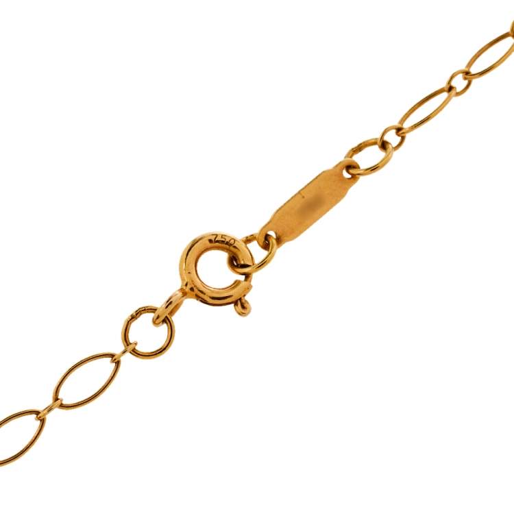 مملوكة مسبقًا Tiffany & Co. Daisy Key Diamond 18K Rose Gold Long Pendant Necklace