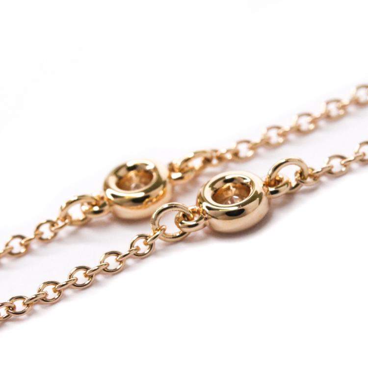 Pre Owned Tiffany & Co. Diamonds By the Yard Open Heart Pendant Necklace