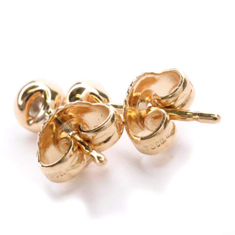 Pre Owned Tiffany & Co. Else Peretti Diamond By The Yard 18K Rose Gold Diamond Earrings