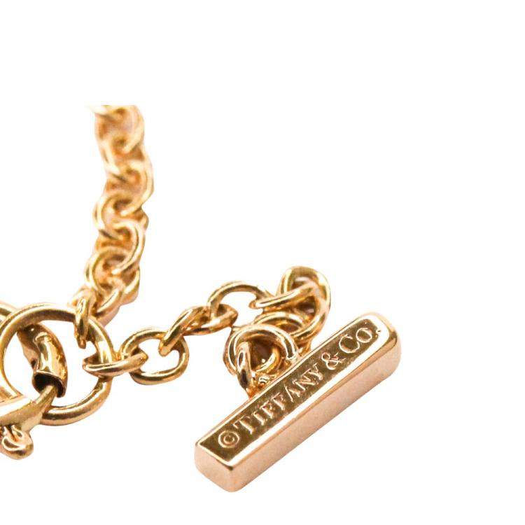 Pre Owned Tiffany & Co. Smile 18K Rose Gold Small Bracelet 