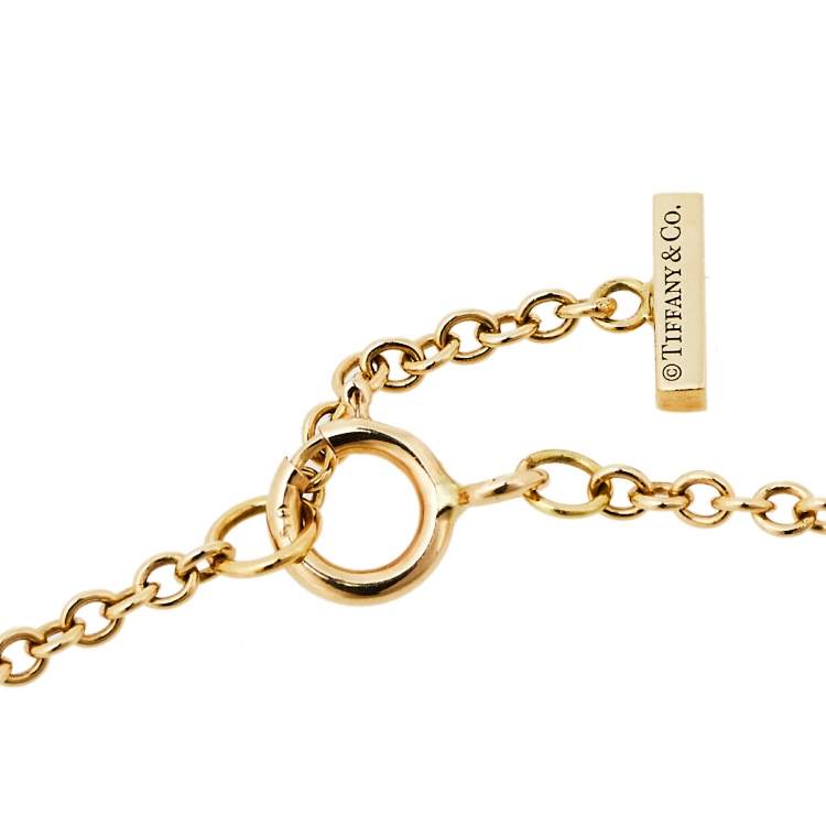 Pre Owned Tiffany & Co. T Smile 18K Yellow Gold Bracelet