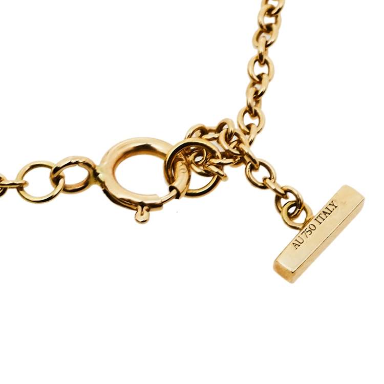 Pre Owned Tiffany & Co. T Smile 18K Yellow Gold Bracelet