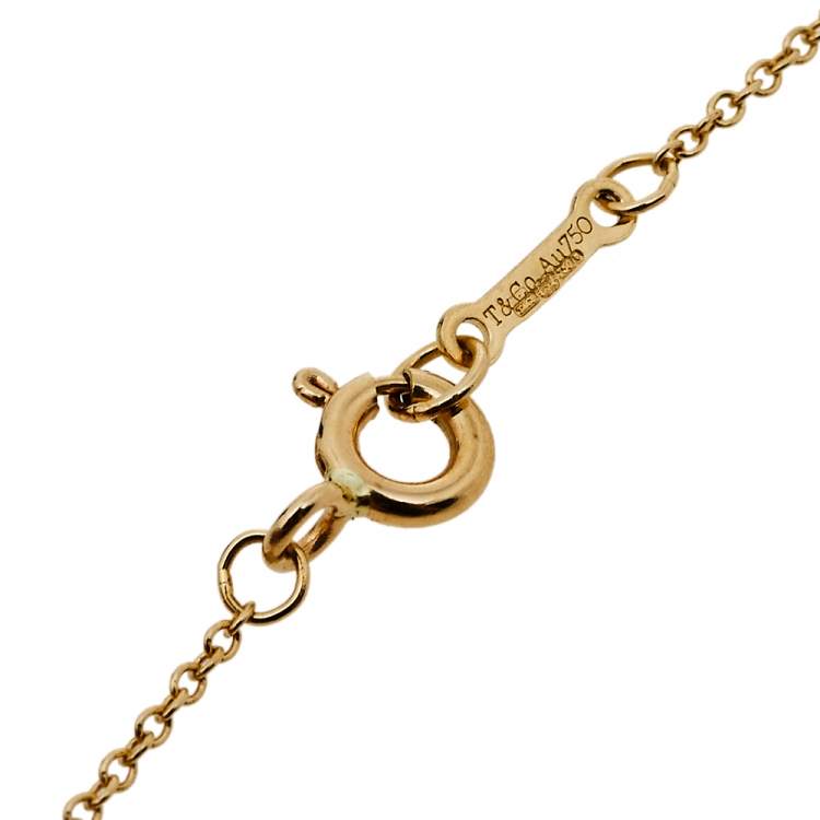 مملوكة مسبقًا Tiffany & Co. Paloma's Graffiti Love 18K Yellow Gold Pendant Necklace