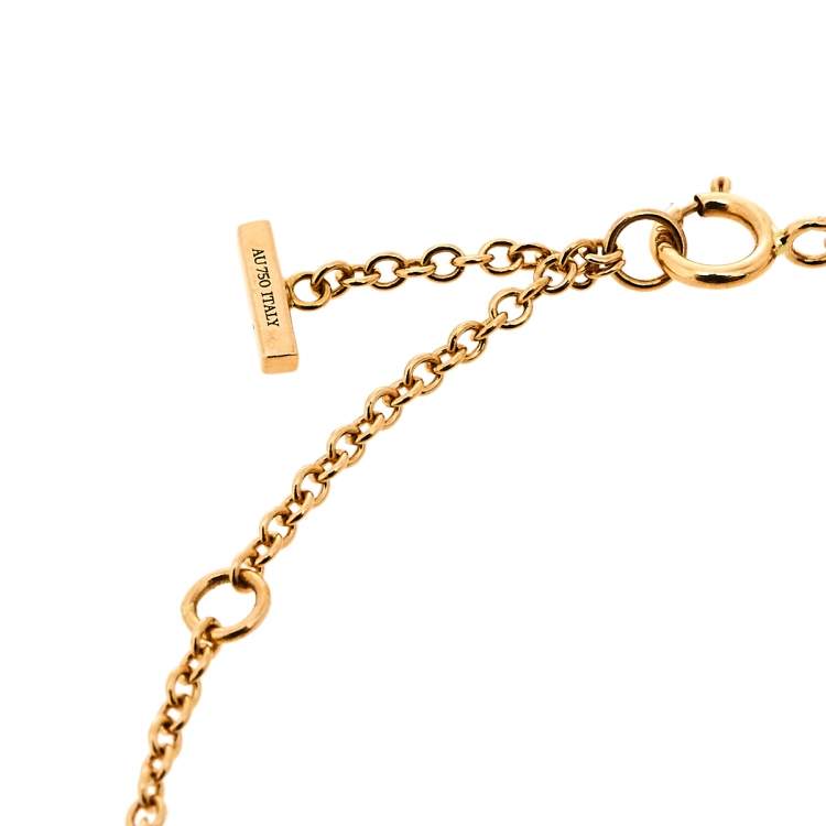 Pre Owned Tiffany & Co. Tiffany T Smile 18K Rose Gold Bracelet