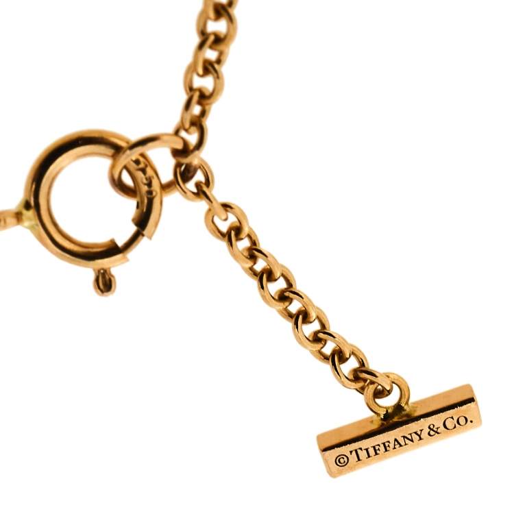 Pre Owned Tiffany & Co. Tiffany T Smile 18K Rose Gold Bracelet