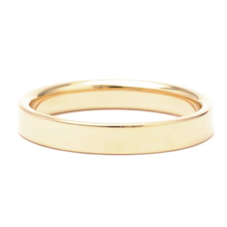 Pre Owned Tiffany & Co. 18K Rose Gold Flat Band Ring Size EU 52