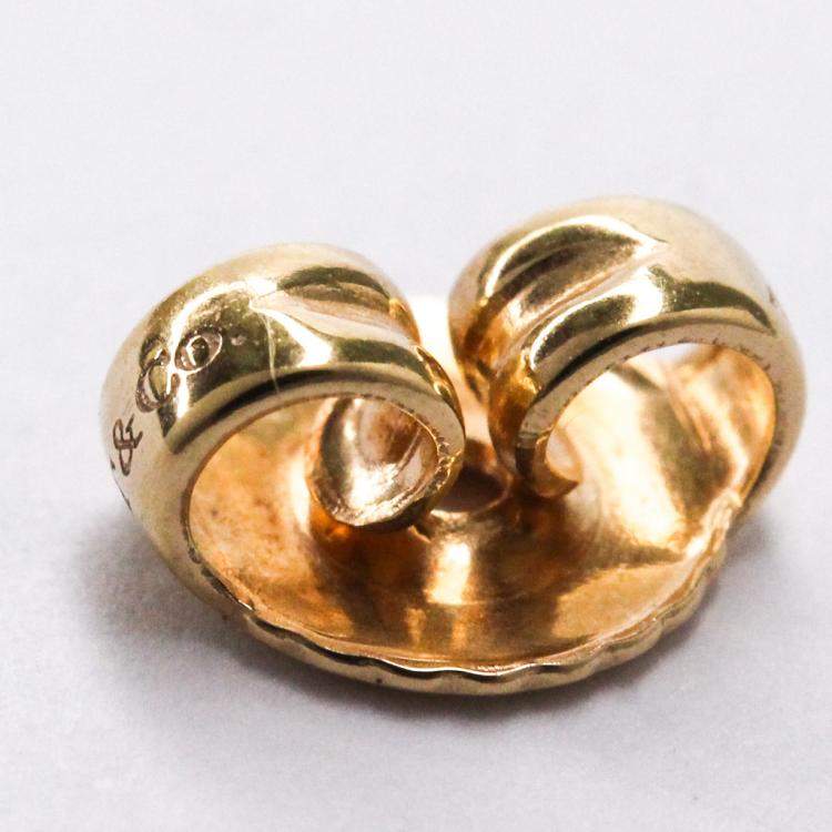 Pre Owned Tiffany & Co. Open Heart 18K Rose Gold Stud Earrings